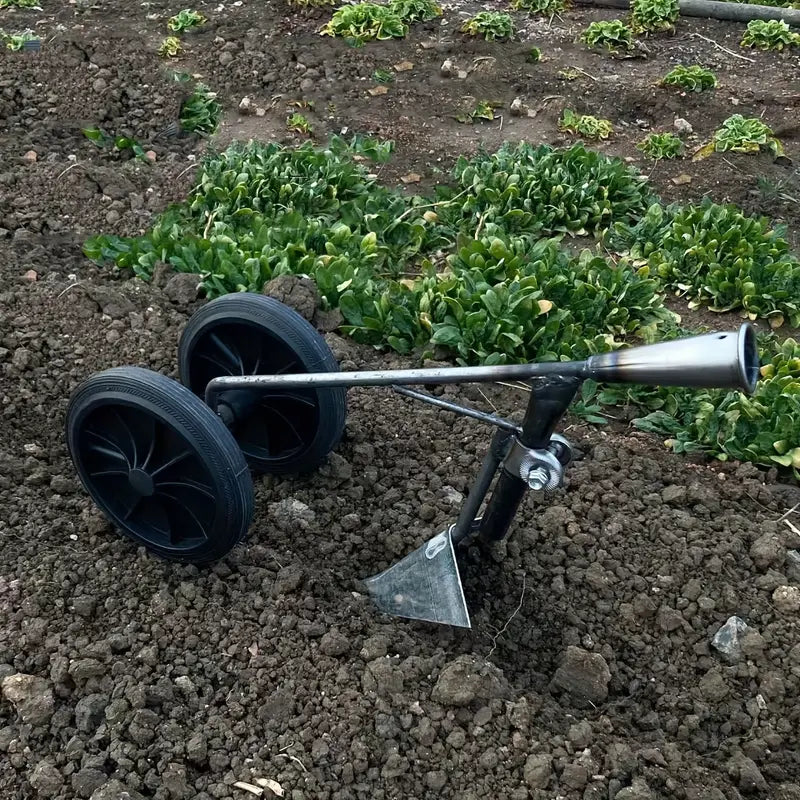 Two-Wheel Soil Loosening Tool