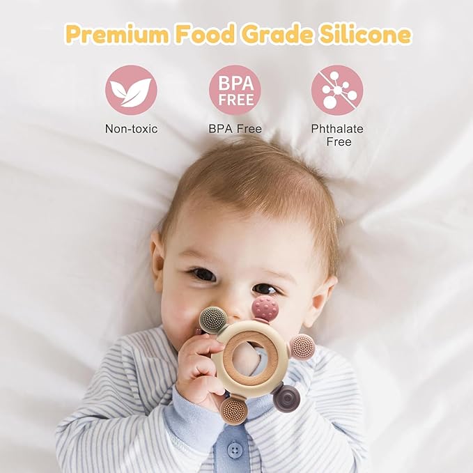 Baby Silicone Teether Ring