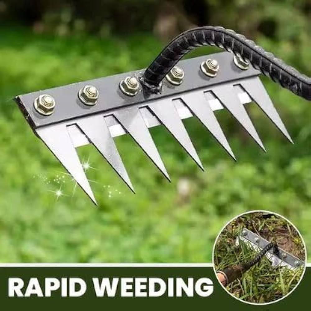 Carbon Steel Garden Weeding Rake