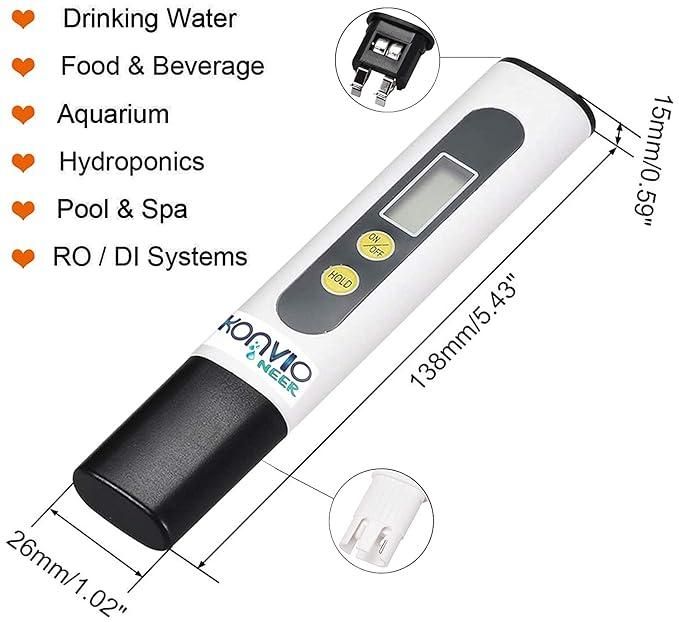 Digital Packet TDS Meter
