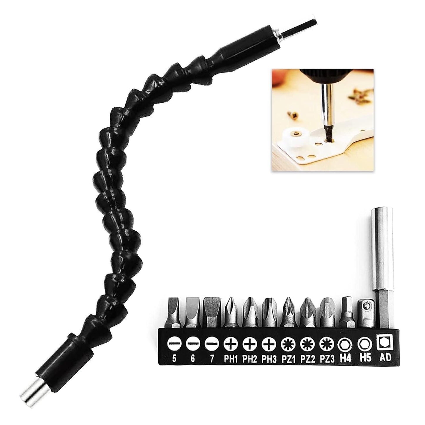 Flexible Drill Bit Extension