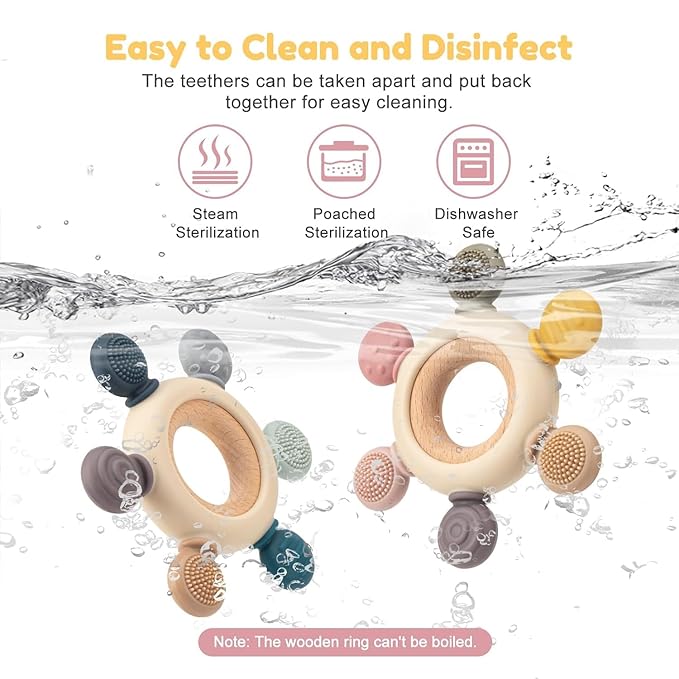 Baby Silicone Teether Ring