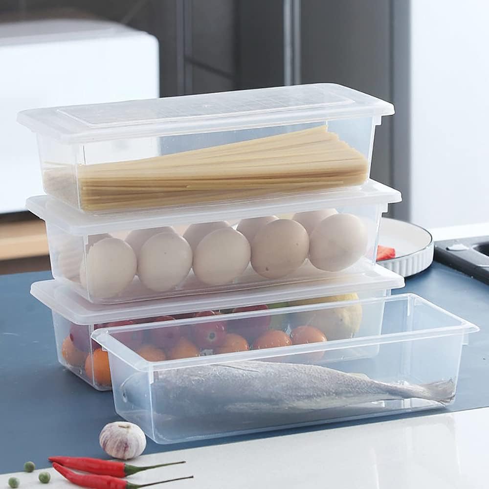 Fridge Storage Containers with Drain Plate