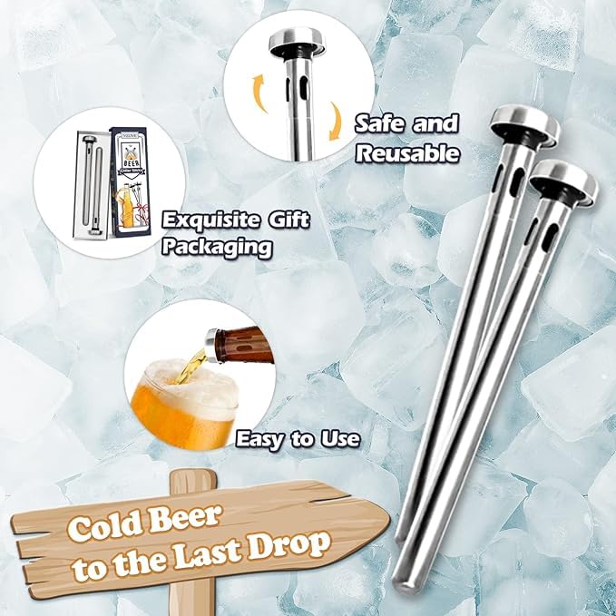 Stainless Steel Drinks Chiller Stick (Buy 1 Get 1 Free)