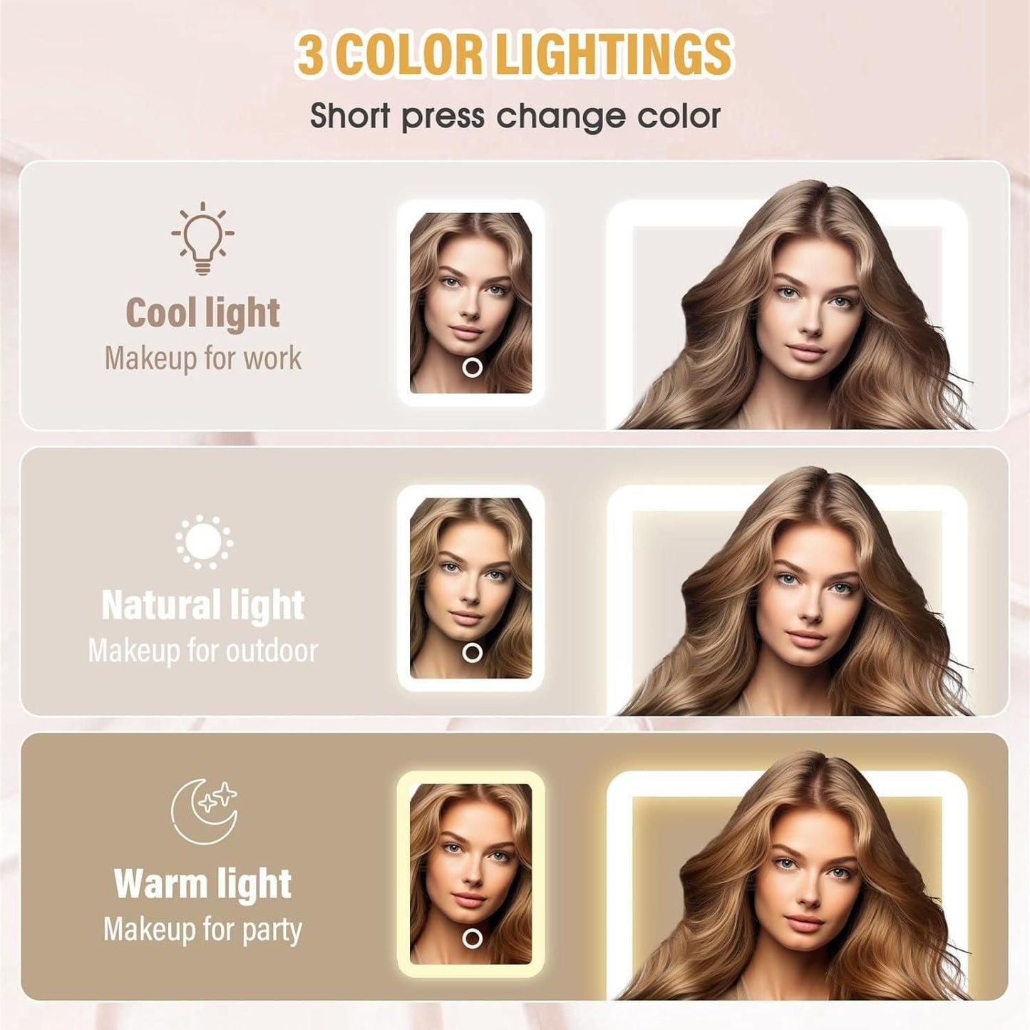 Cosmetic Box With LED Mirror