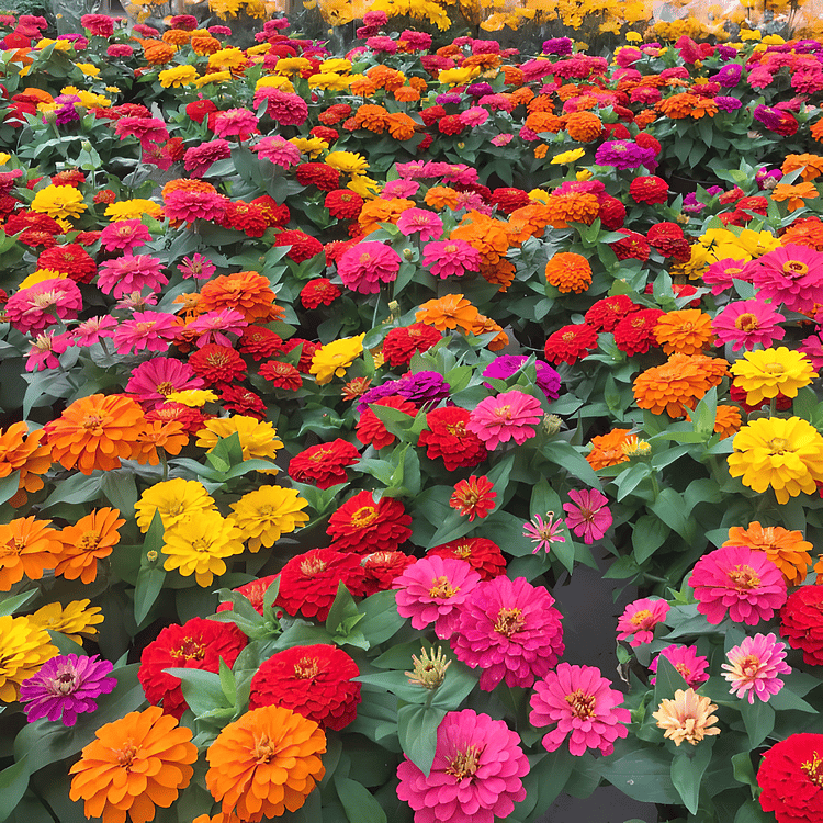 Giant Mix Zinnia Flowers Seeds + Free Plant Growth Booster(Buy 1 Get Free)