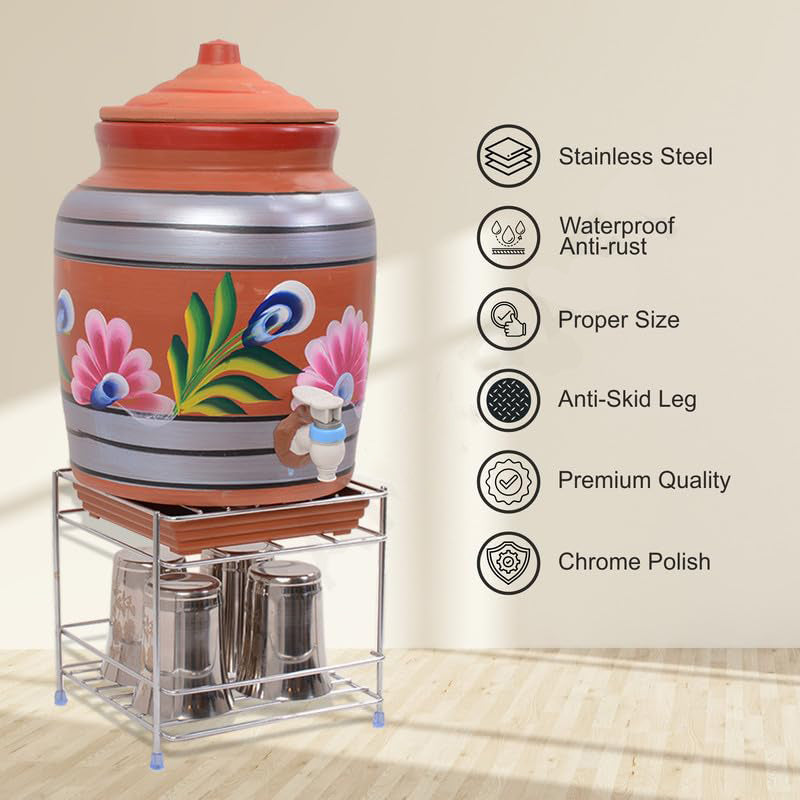 Heavy-Duty Stainless Steel Matka Stand