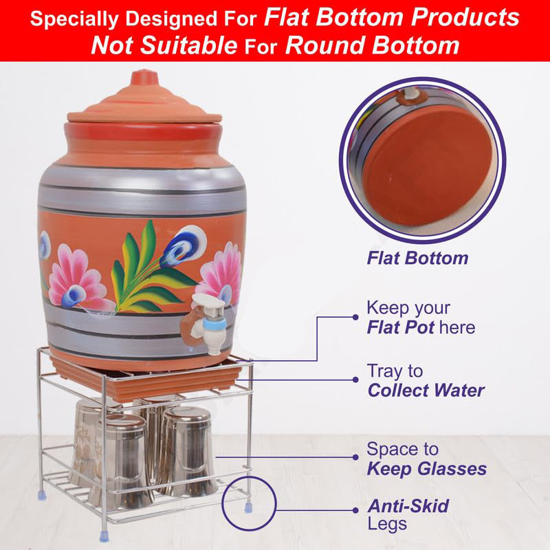Heavy-Duty Stainless Steel Matka Stand