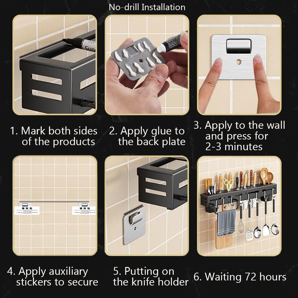 Wall Mounted Kitchenware Holder