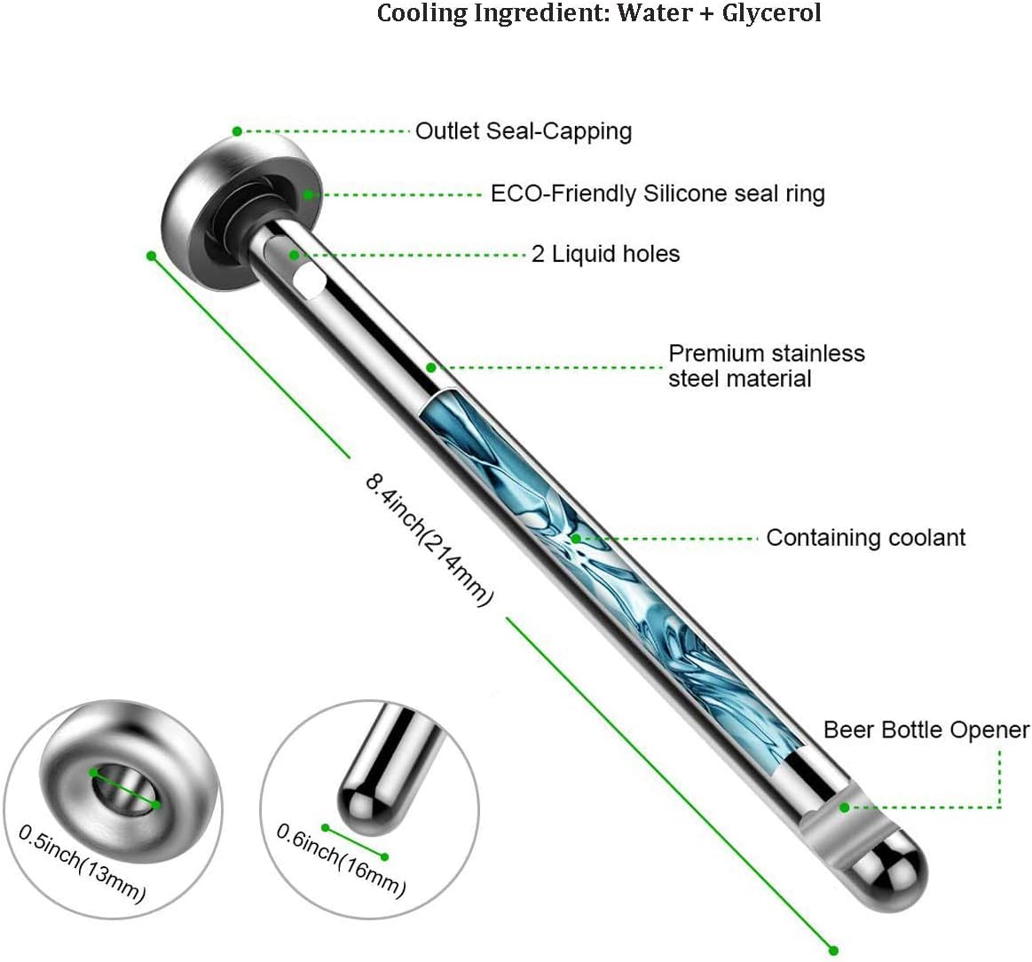 Stainless Steel Drinks Chiller Stick (Buy 1 Get 1 Free)