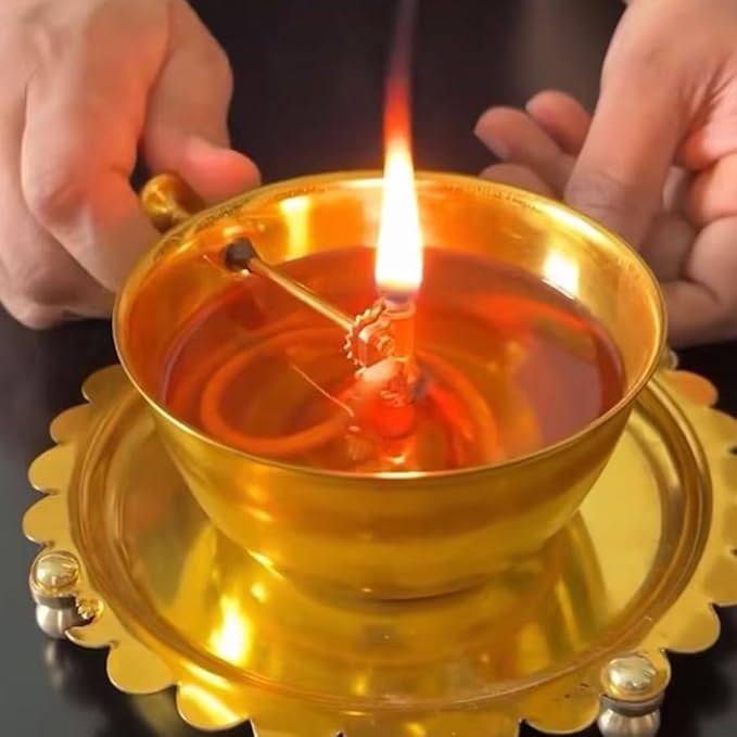 Golden Brass Akhand Diya