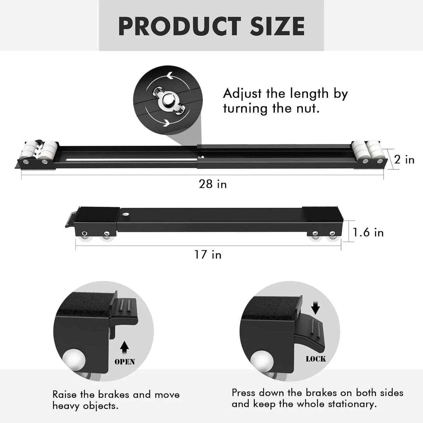 Multi-Functional Adjustable Trolley