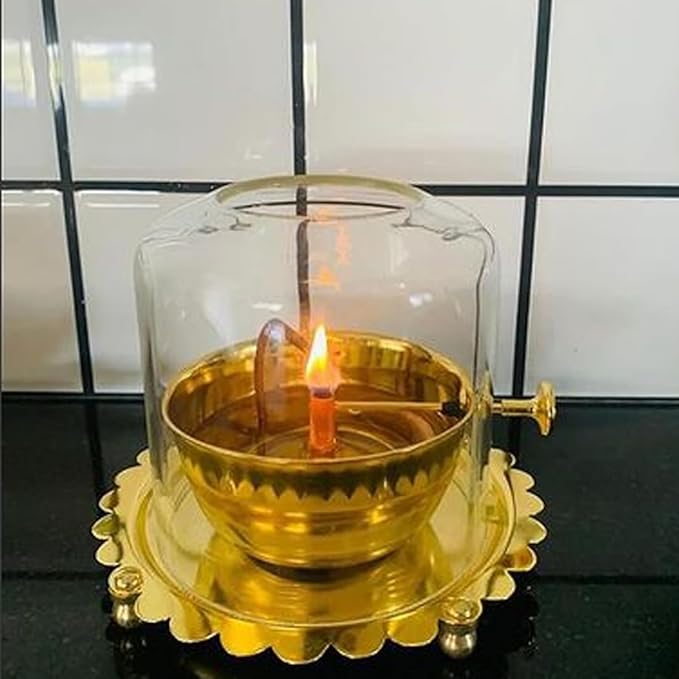 Golden Brass Akhand Diya