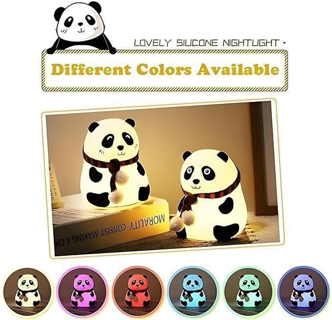 Cute Panda Silicone Lamp