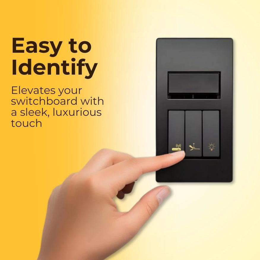 16k Golden Switch Stickers