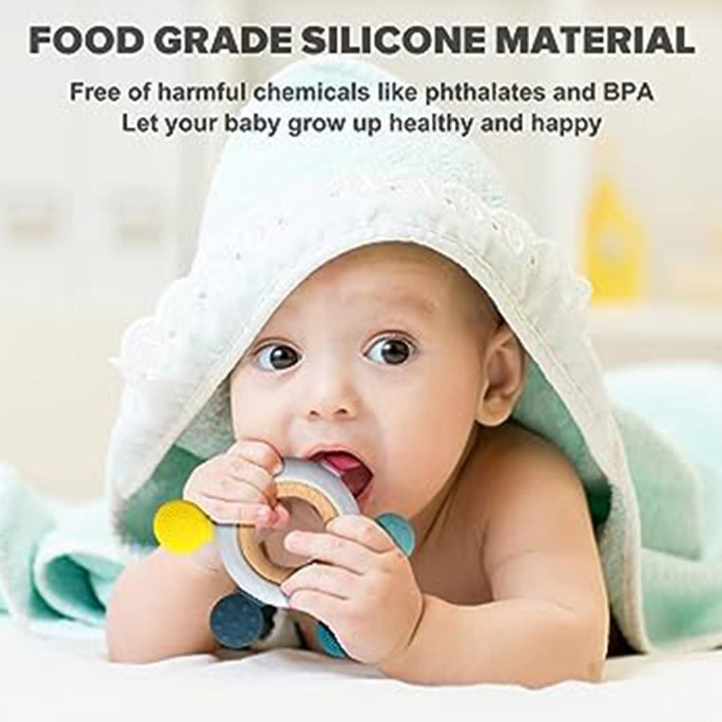 Baby Silicone Teether Ring