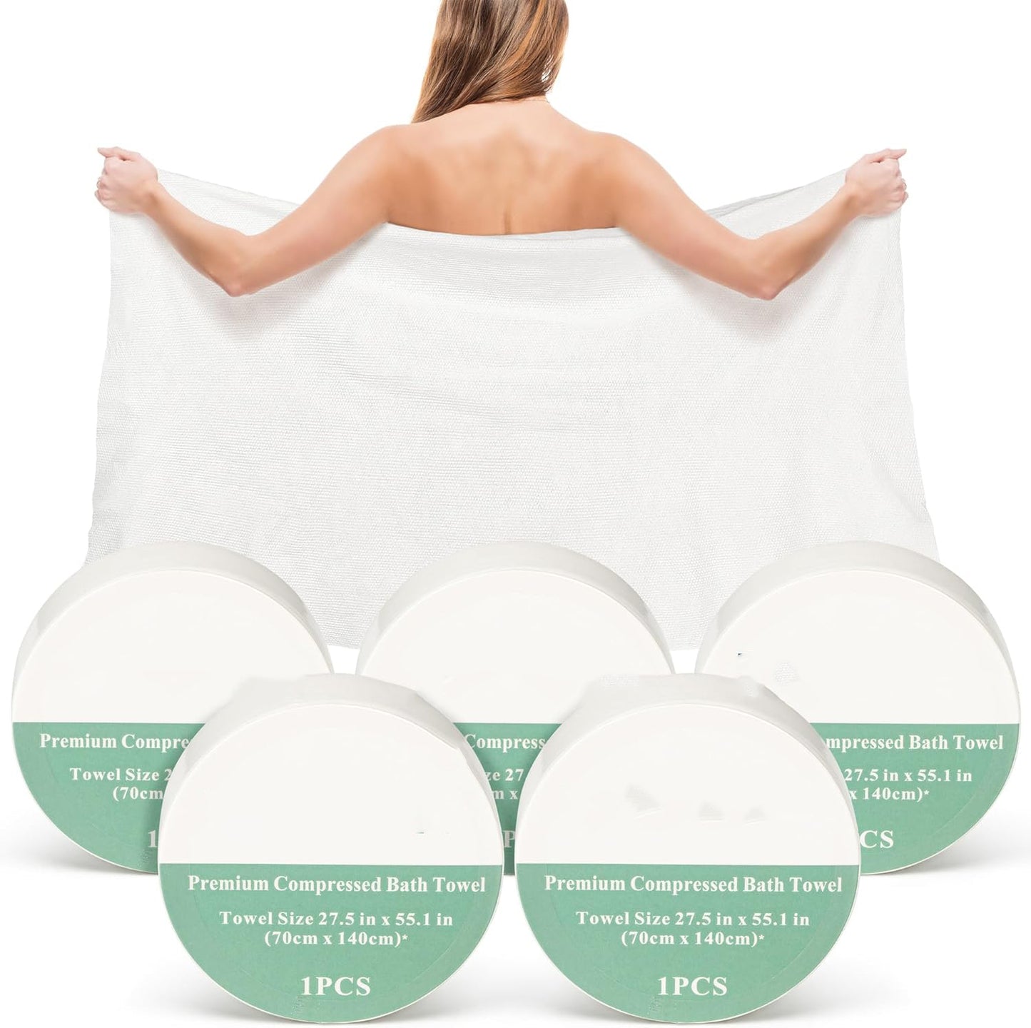 Magic Compressed Bath Towel Tablets (Set Of 10 Pcs)