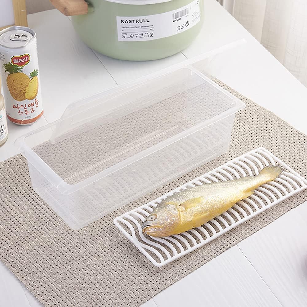 Fridge Storage Containers with Drain Plate