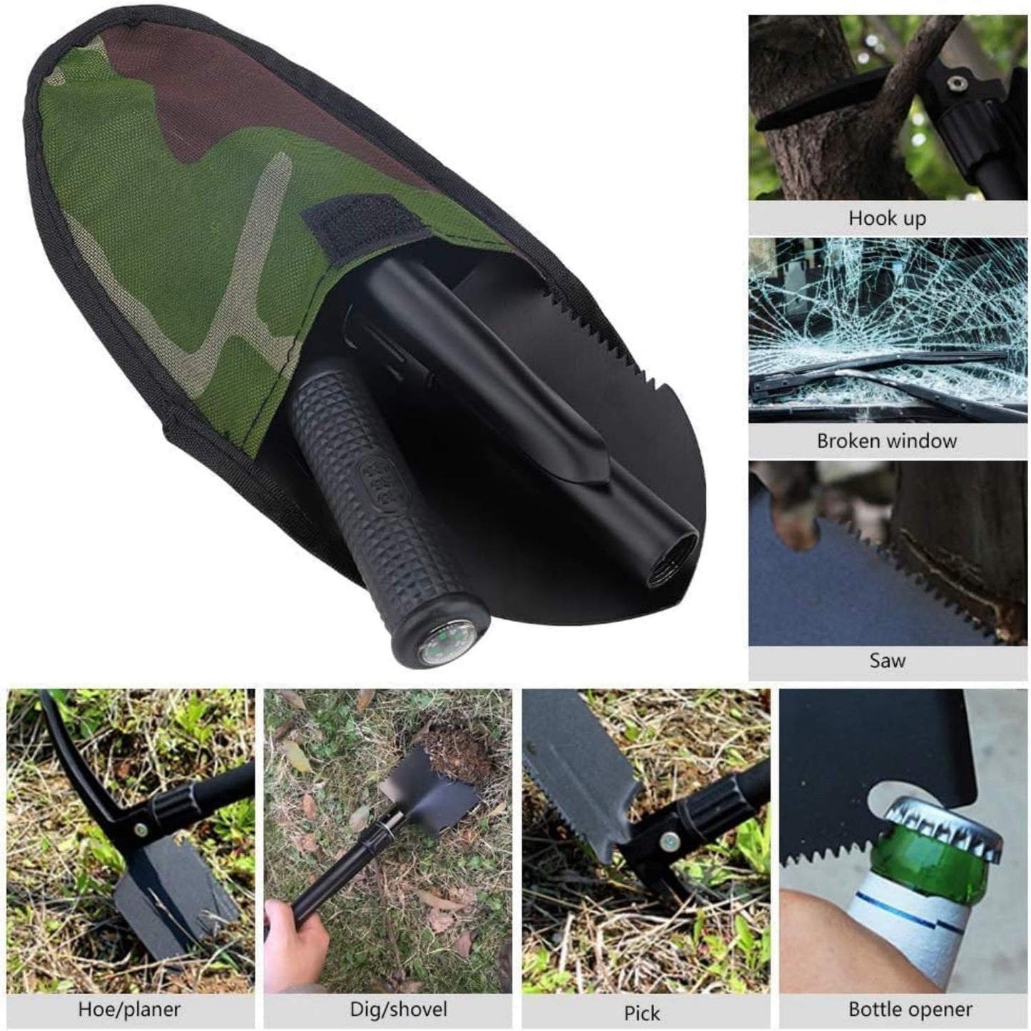 Military Grade Tri-Fold Shovel