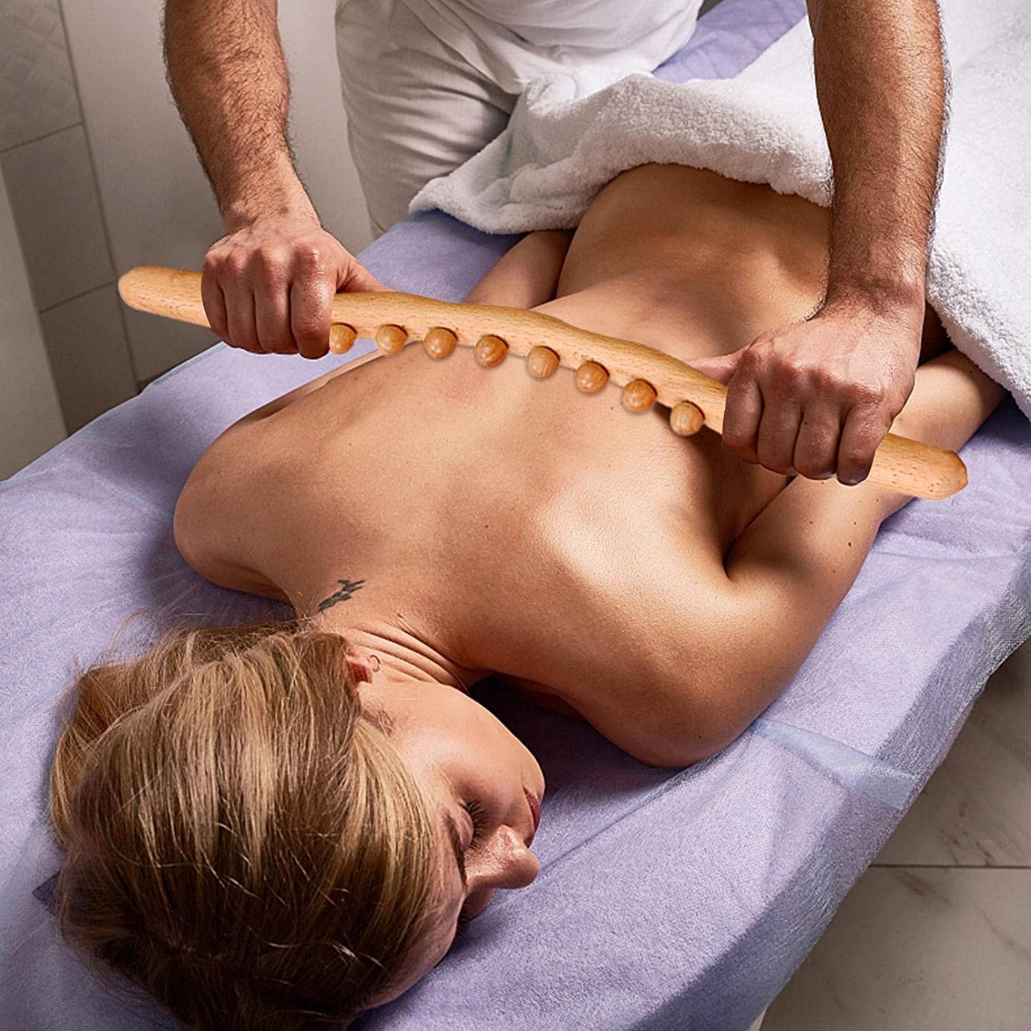 Wooden Massage Stick