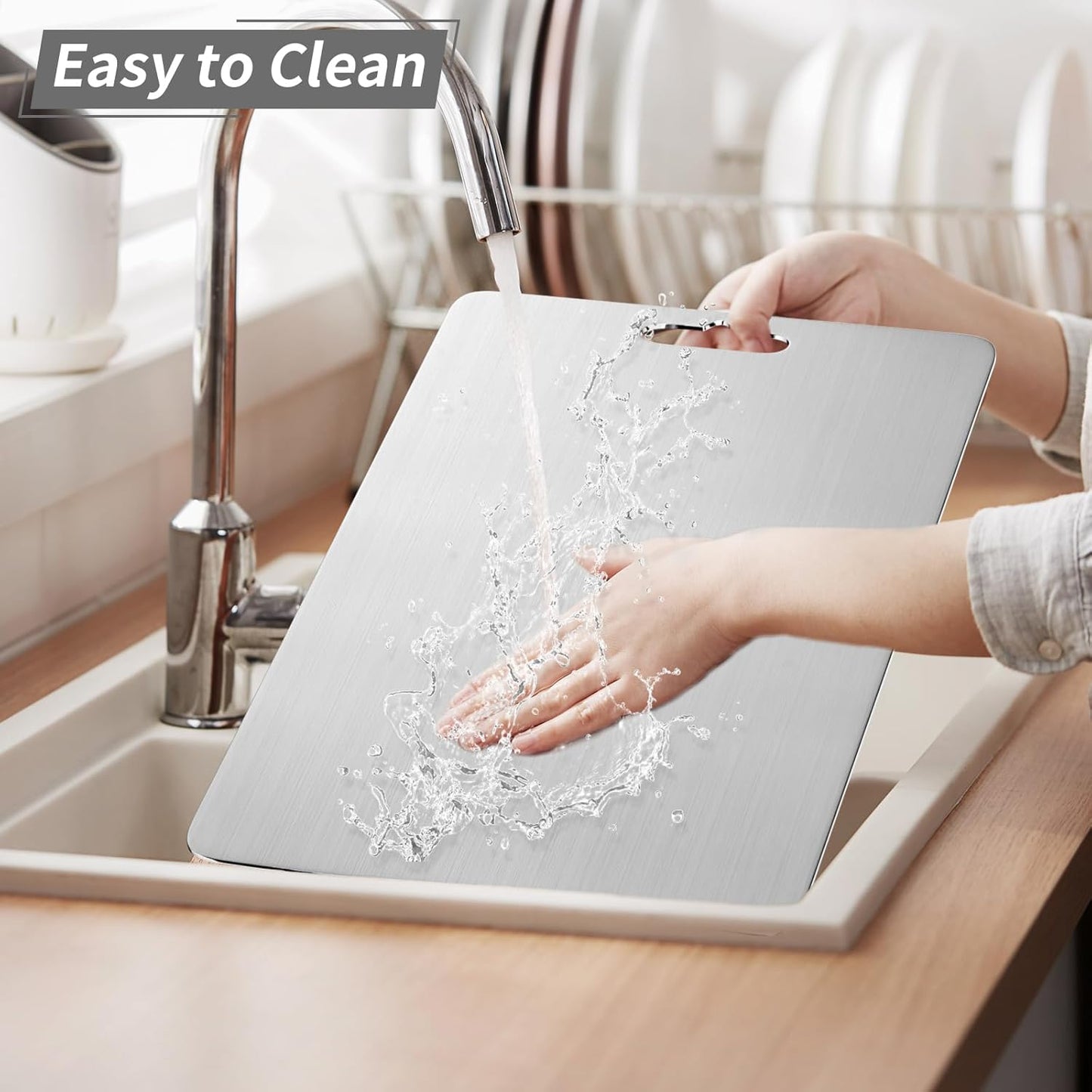 Stainless Steel Double Sided Chopping Board