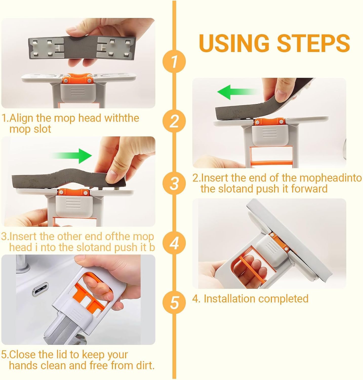 Self‑Squeeze Mini Mop