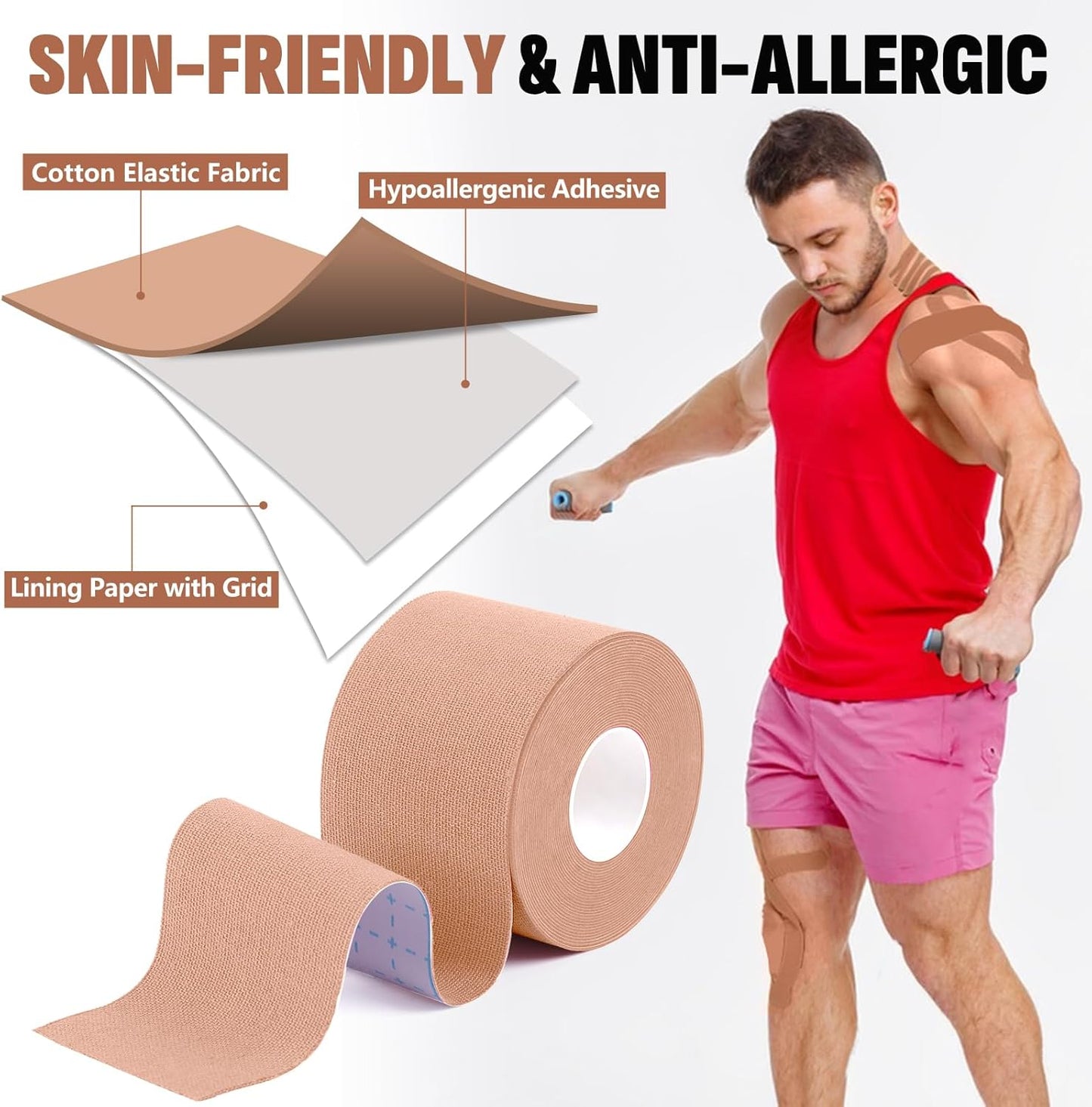 Kinesiology Tape for Muscle Pain Relief
