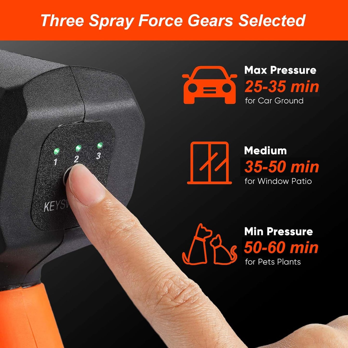 Portable High Pressure Spray Water Gun