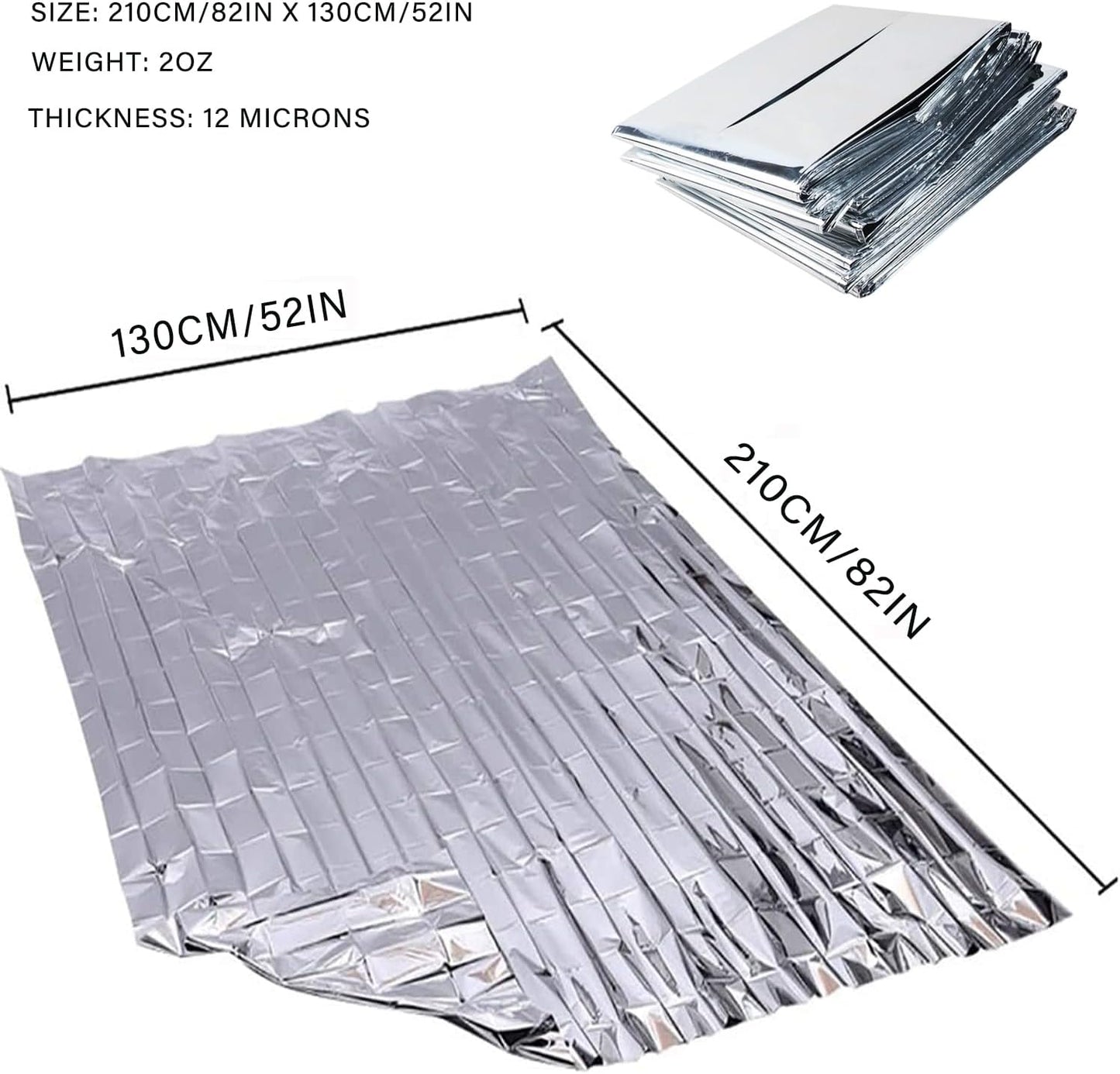 Emergency Foil Thermal Blanket (Buy 1 Get 1 Free)