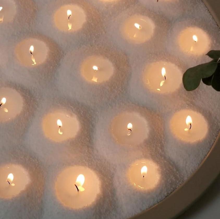 Pearled Candles Set