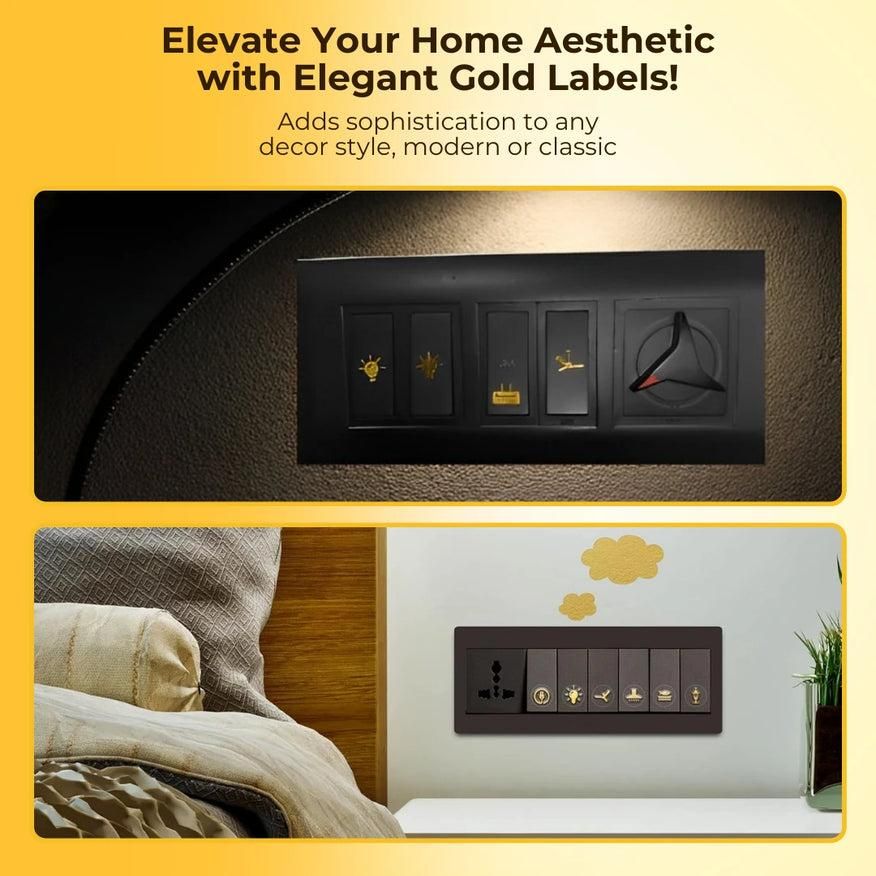 16k Golden Switch Stickers