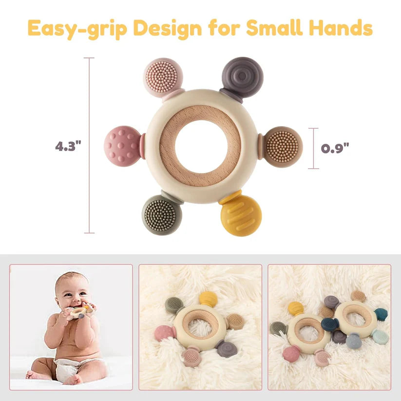 Baby Silicone Teether Ring