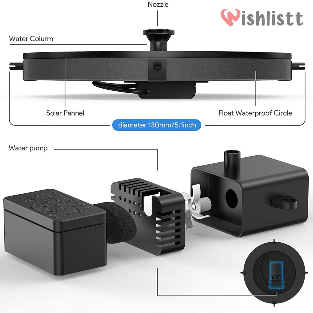Solar Water Fountain
