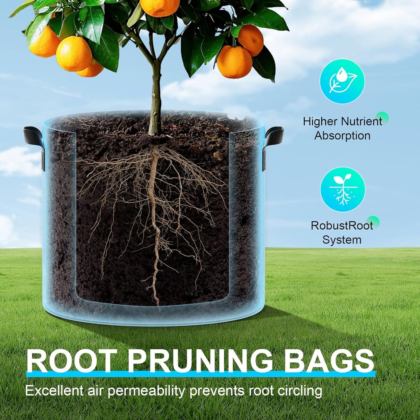 Geofabric Grow Bag (Pack of 3)