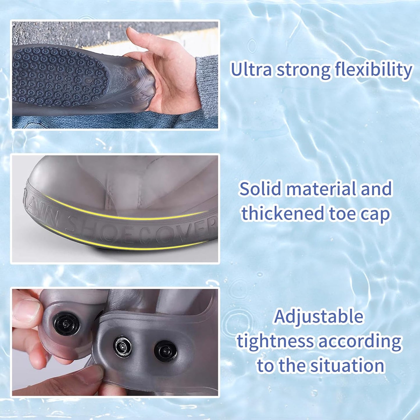 Silicone Rain Boot Covers (Free Size - Fit For All)
