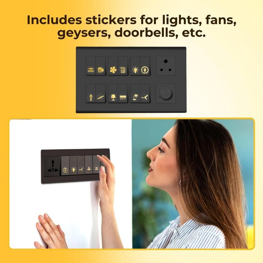 16k Golden Switch Stickers
