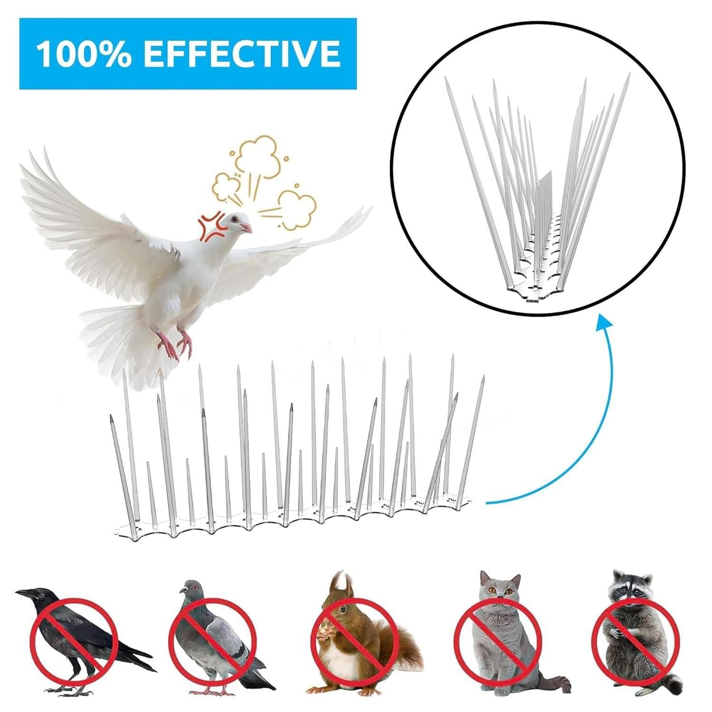 Bird Control Spikes (Set of 10)