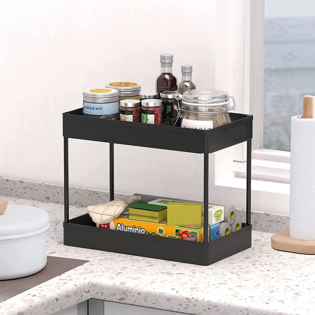 Slim Storage Organizer Rack
