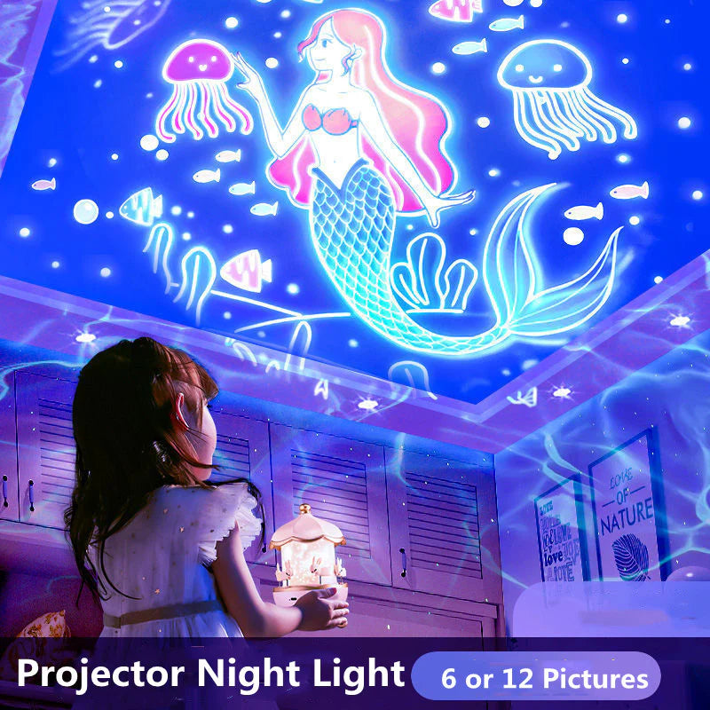 Magical Starry Night Projector Lamp for Kids