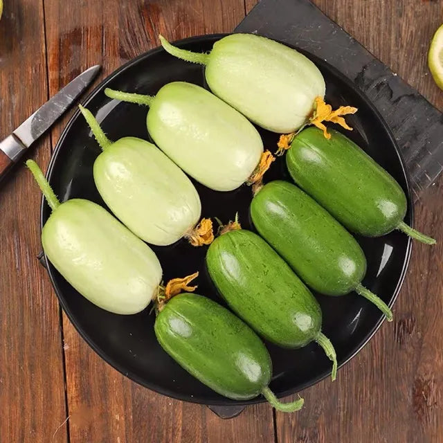 Thumb Cucumber - Jade Lady Cucumber Seeds + Plant Growth Supplement Free