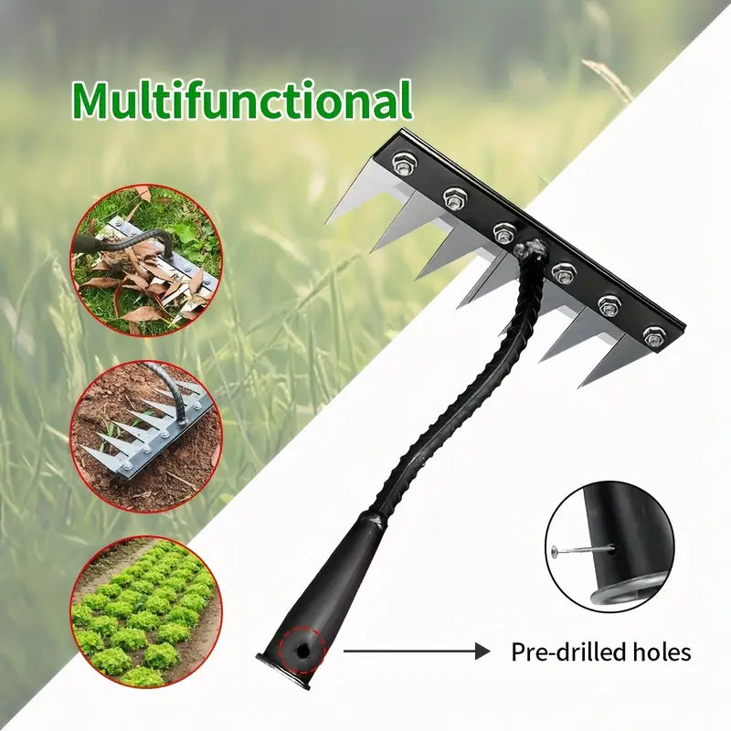 Carbon Steel Garden Weeding Rake