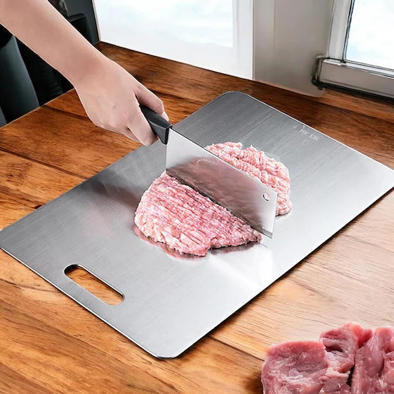 Stainless Steel Double Sided Chopping Board