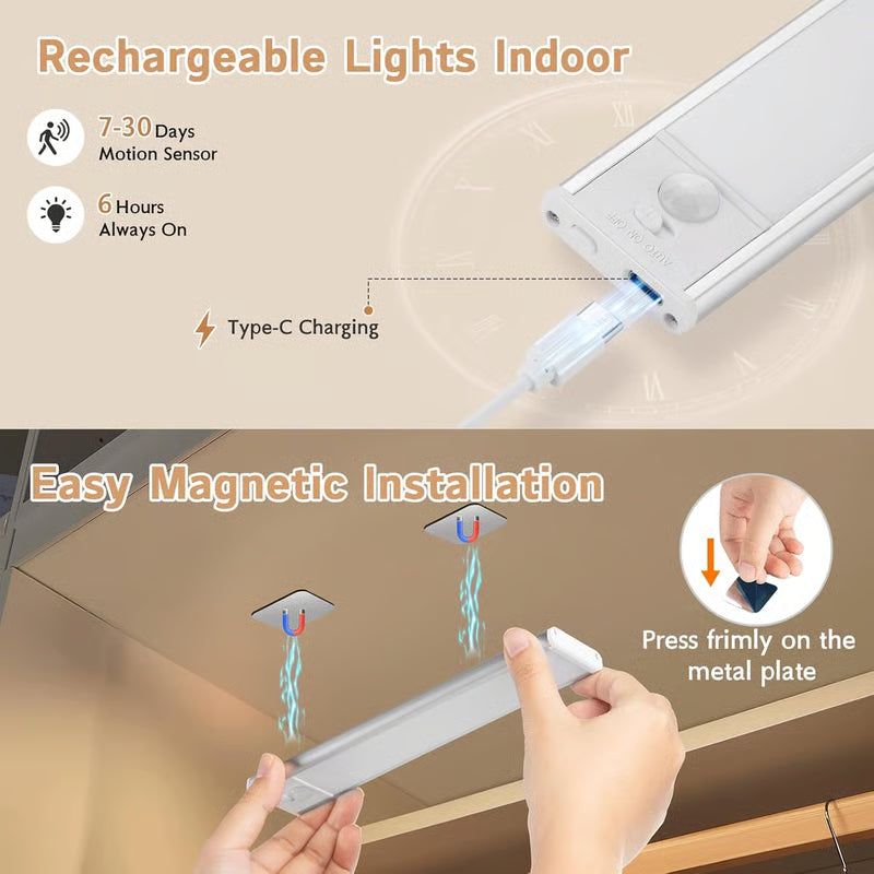 Rechargeable Motion Sensor Under Cabinet Lights