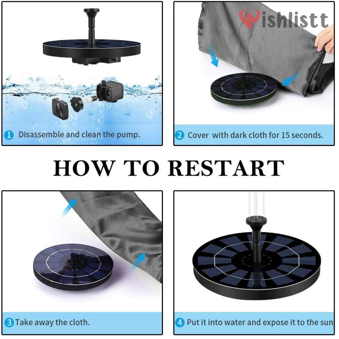 Solar Water Fountain