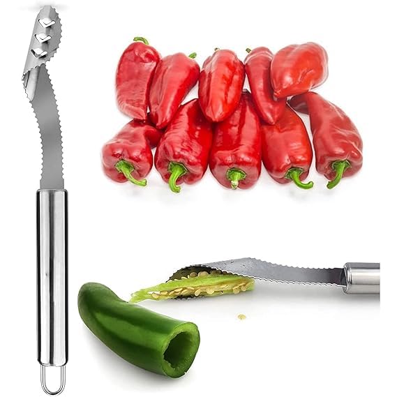 Stainless Steel Chilli and Pepper Corer Remover