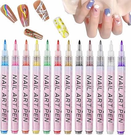 12 Colors Nail Art Pens Set