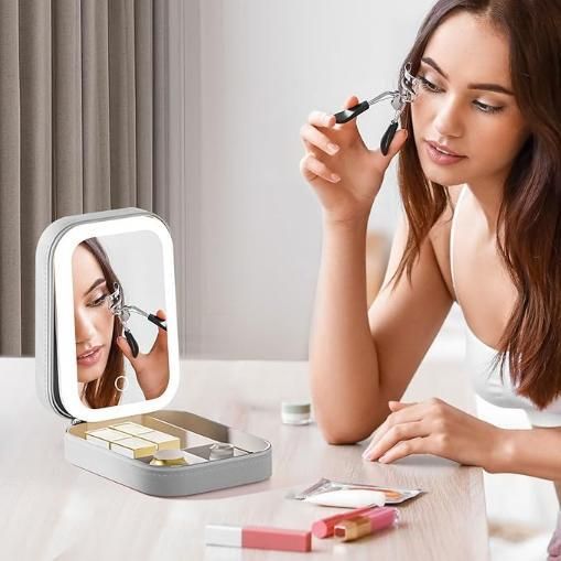 Cosmetic Box With LED Mirror