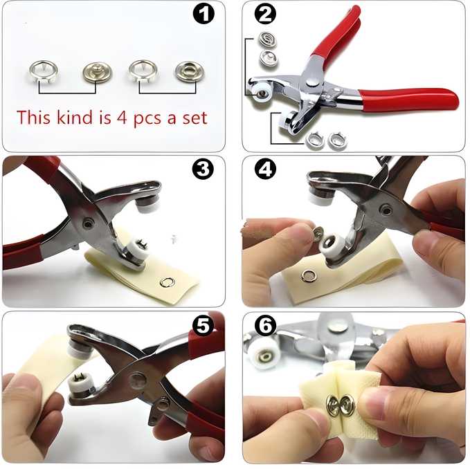 Snap Buttons With Pliers