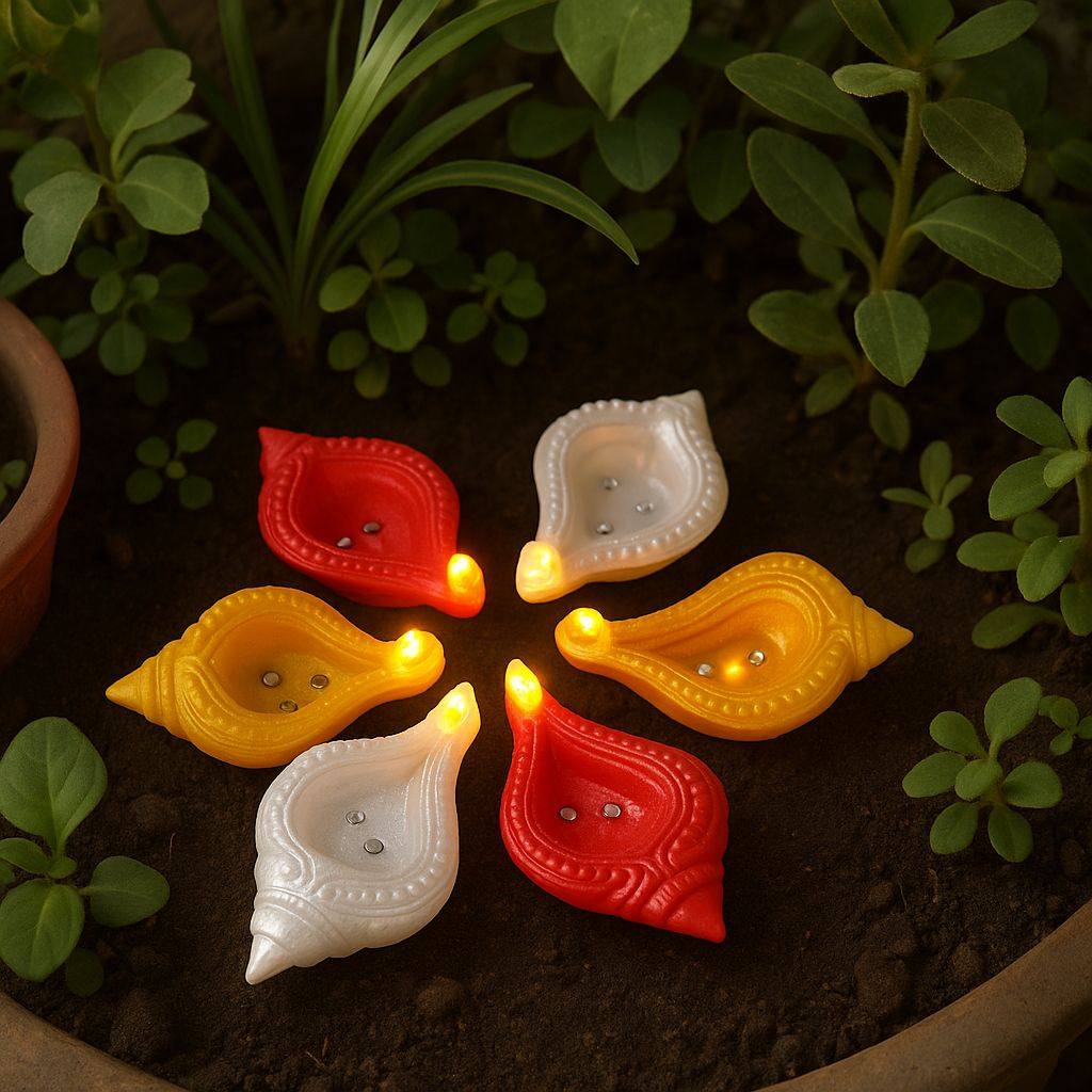Shankh Water Sensor Diya