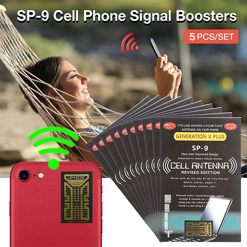 Cell Phone Signal Booster Adhesive Chip (Pack of 4)